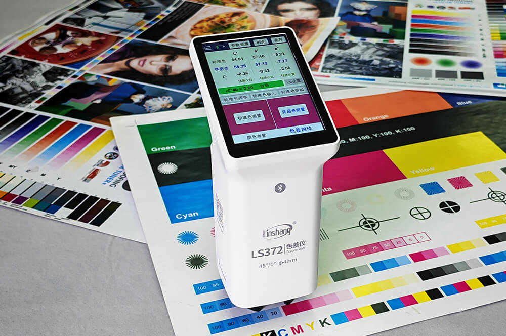 ls372印刷专用色差仪测量印刷控制条小色块颜色