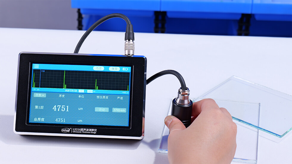 ls216超声波测厚仪测试玻璃